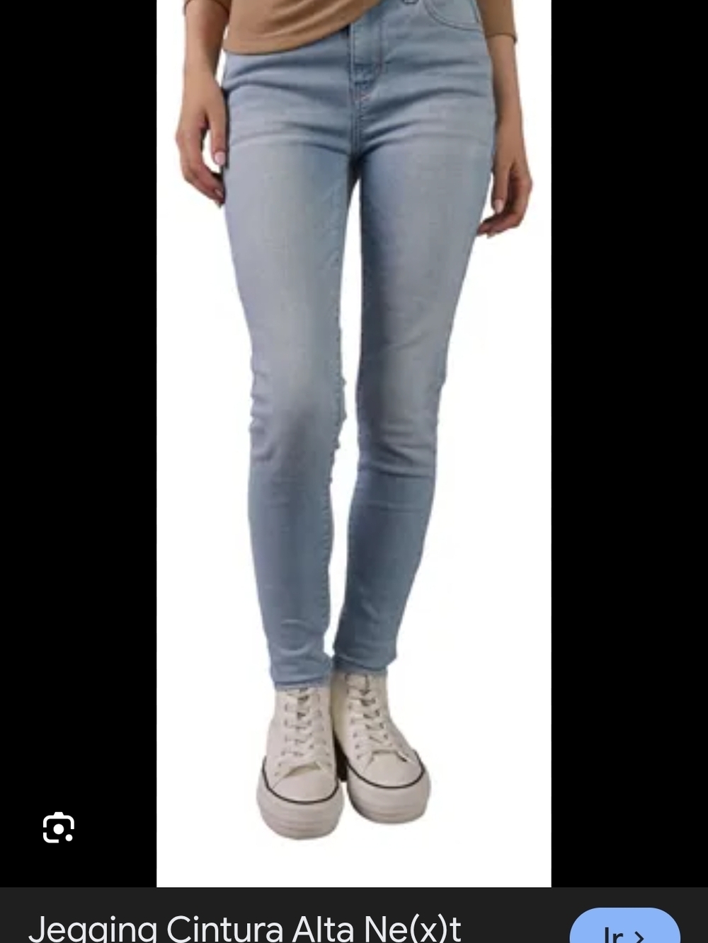 Women’s High-Rise Skinny Jeans in Light Blue